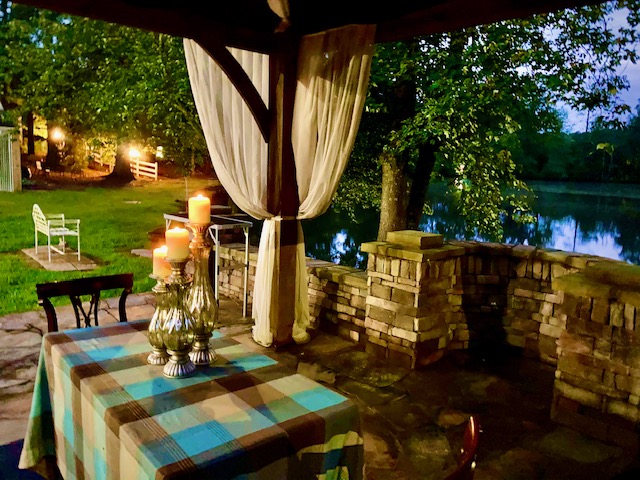 Romantic Candlelight Overlooking the Lake
